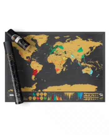 Scratch map wereldkaart